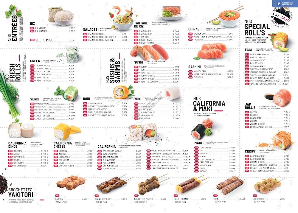 Le Jap - Menu Image 1