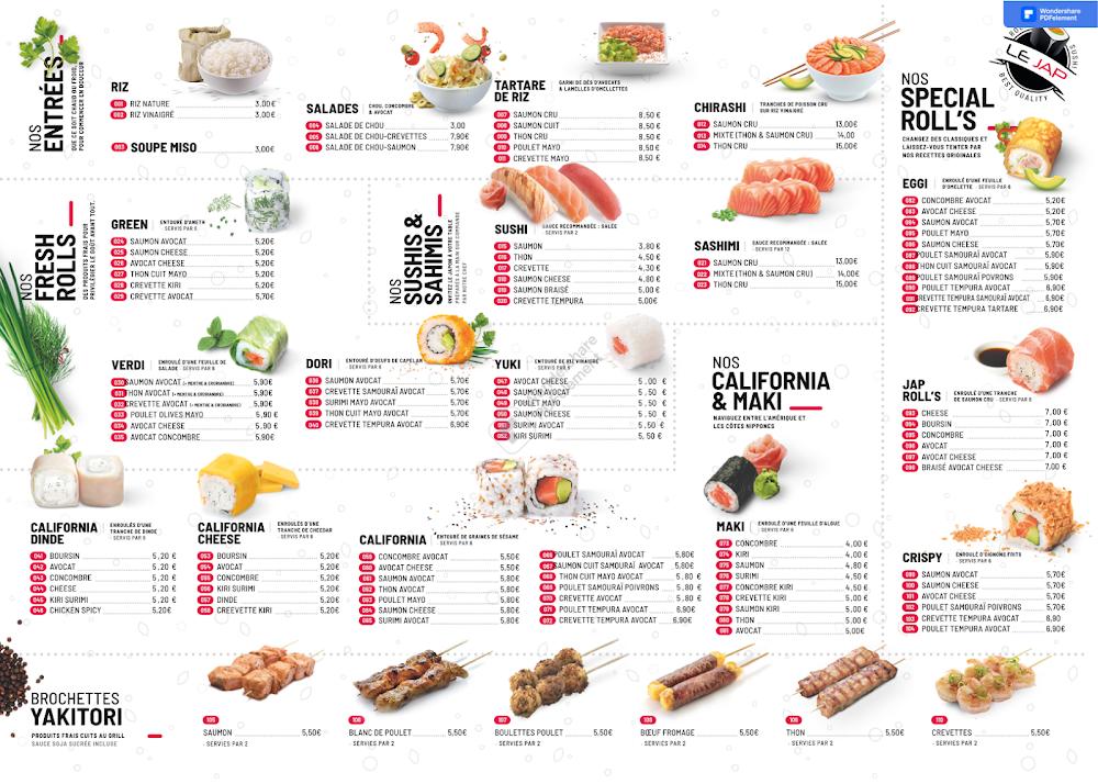 Le Jap - Menu Image 3